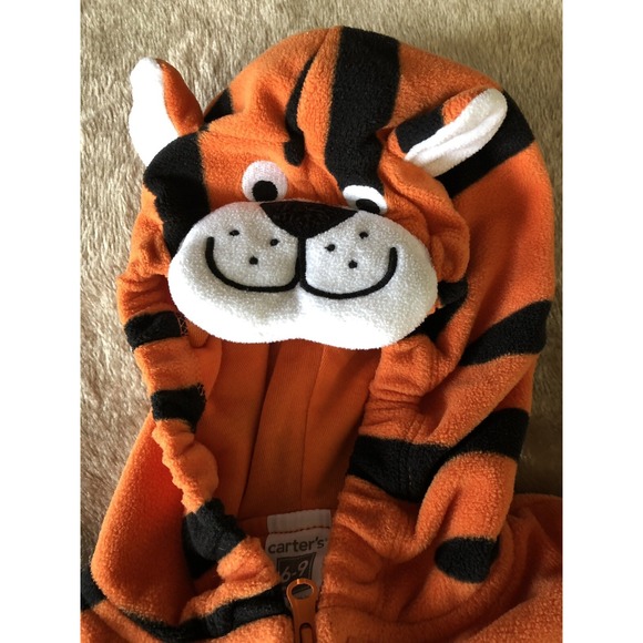 Carter's Tiger Costume 6-9 Months Orange 2 Piece‎ Dress-ups Halloween - Picture 5 of 12
